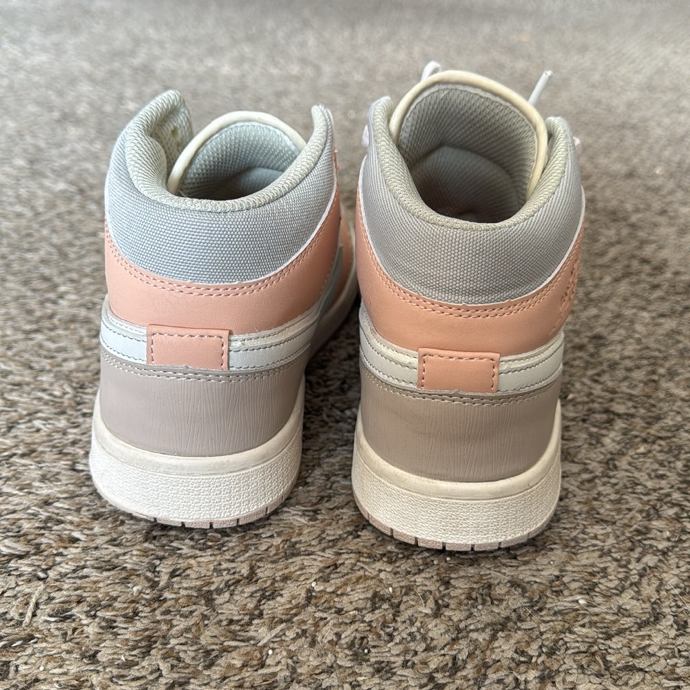 Nike Air Jordan 1 Mid Milan Tan Hi Tops - Picture 3 of 8